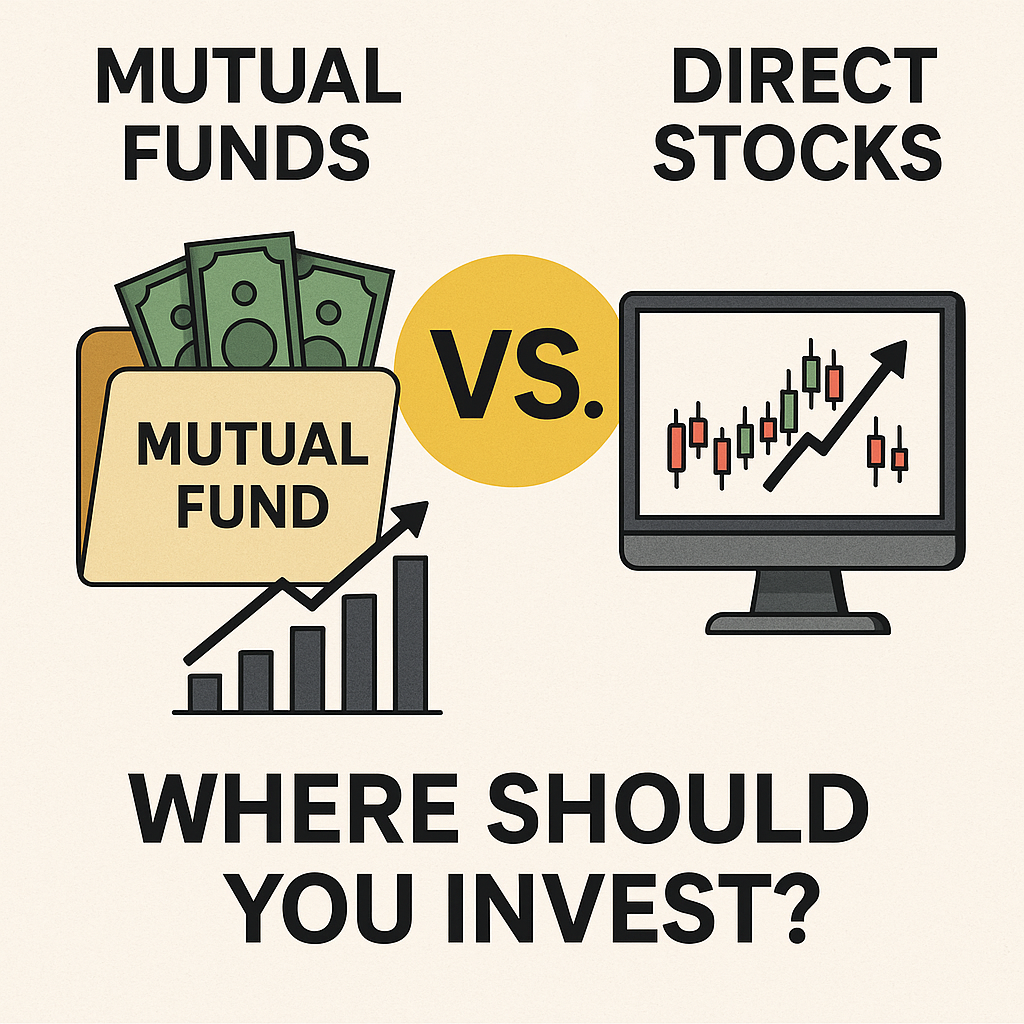 Mutual Funds vs. Direct Stocks in 2025 Where Should You Invest ?