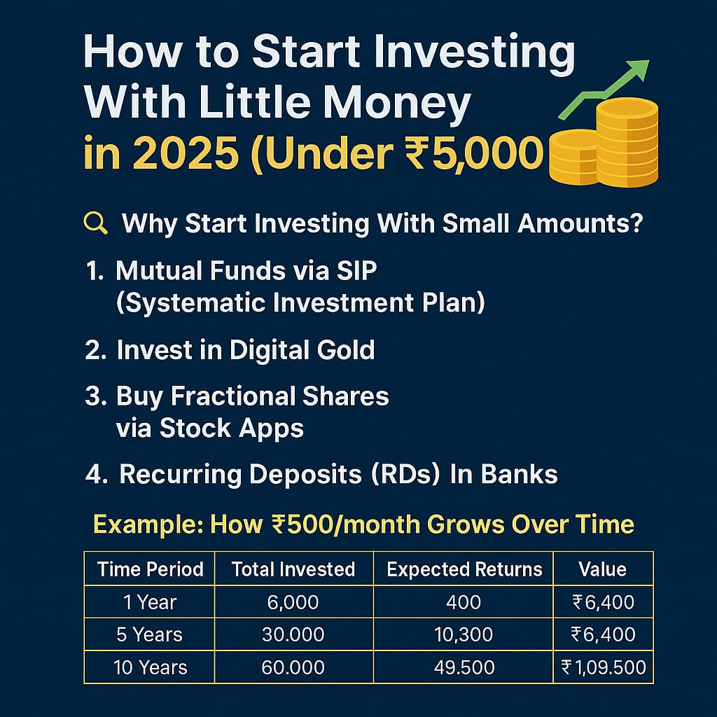 How to Start Investing With Little Money in 2025?