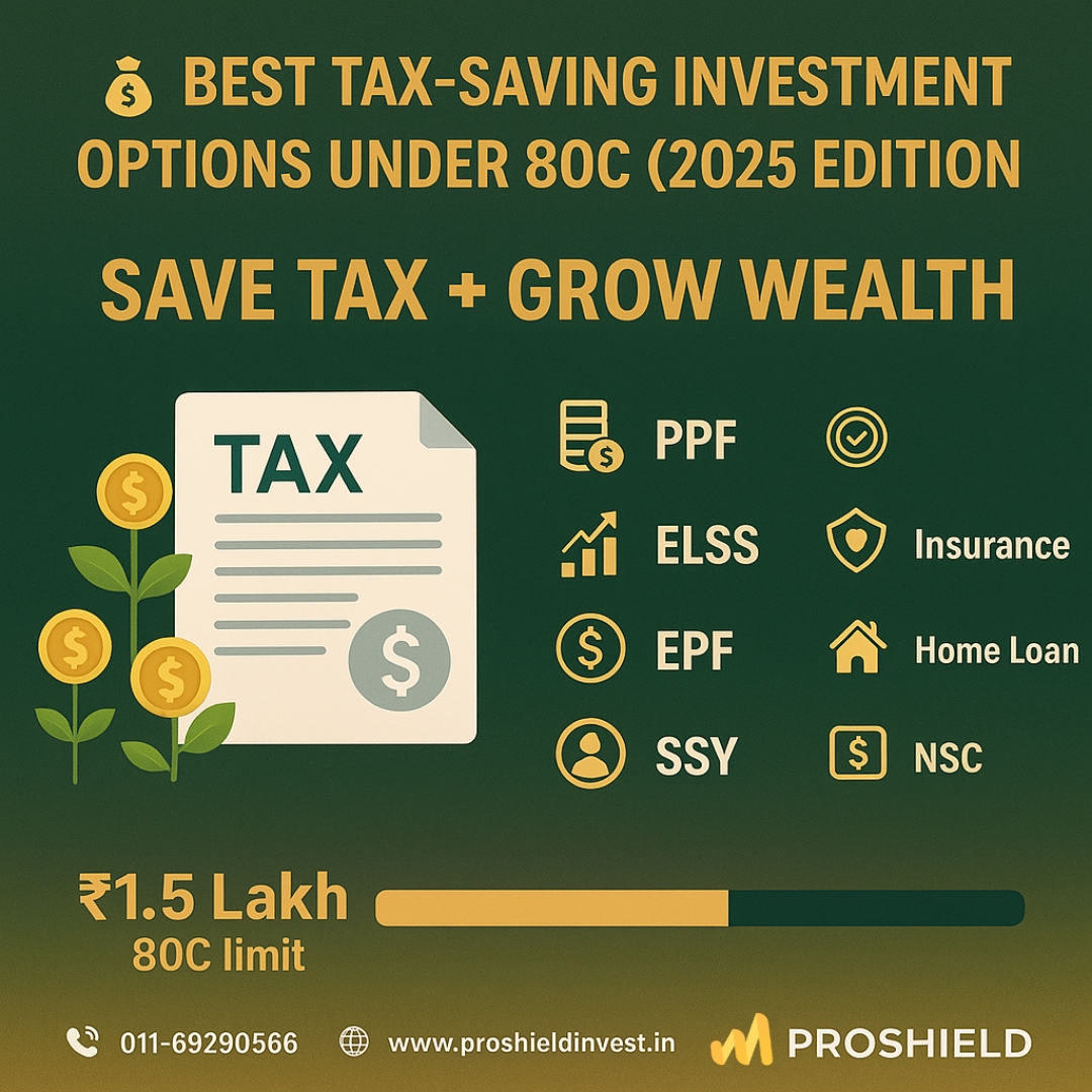 Best Tax-Saving Investment Options Under 80C (2025 Edition)